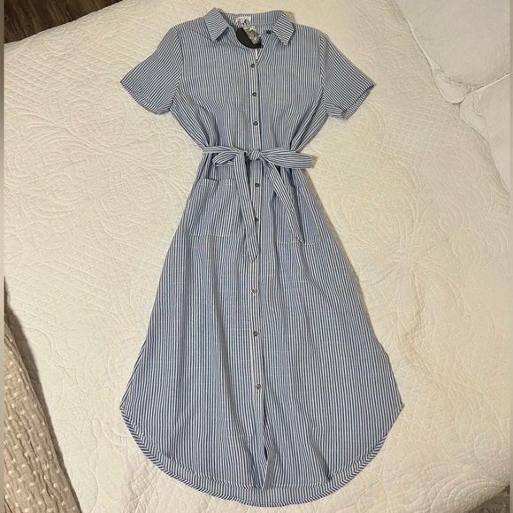 Mittoshop Striped Flounce Sleeve Knit Top main image 0